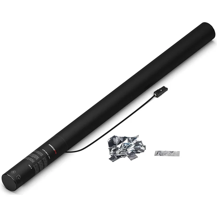 Magic FX Elektrische Konfettikanone PRO 80cm - Silber Metallic