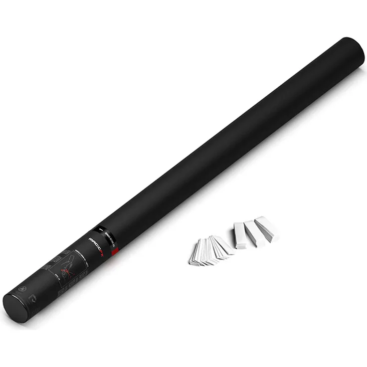 Magic FX Handbetriebene Konfettikanone PRO 80cm - Weiß