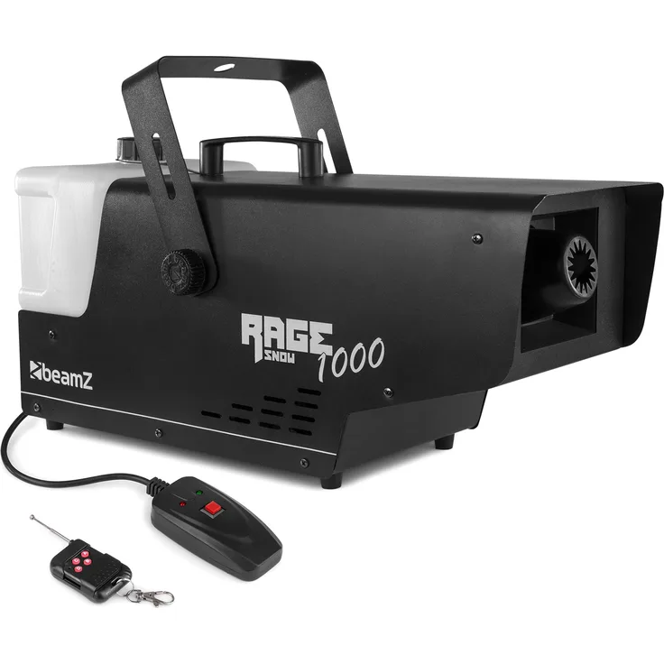 beamZ Rage 1000 Schneemaschine mit Wireless Controller