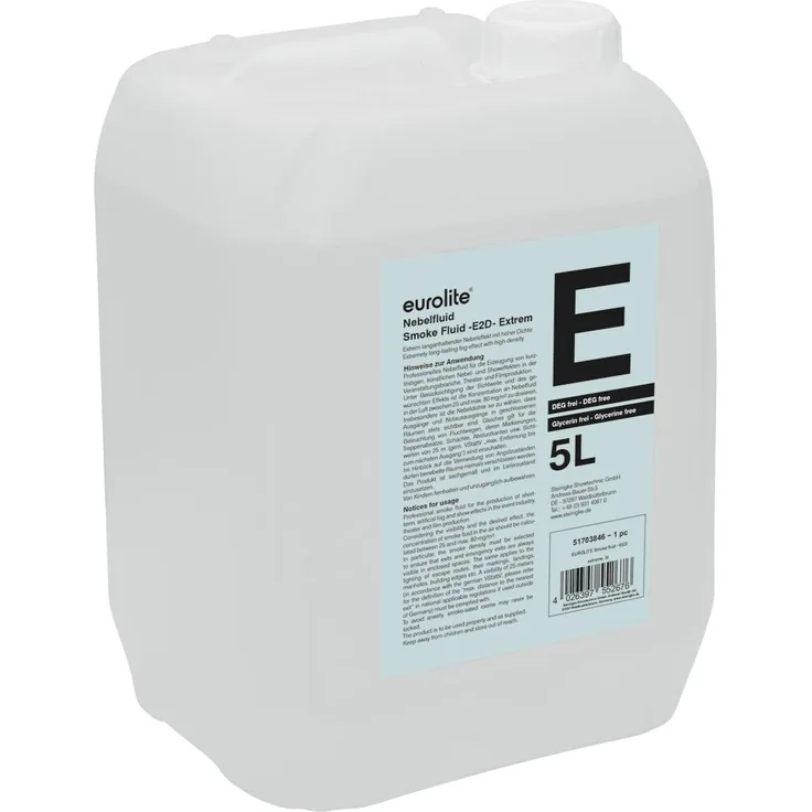 EUROLITE Smoke Fluid -E2D- Extrem Nebelfluid 5l