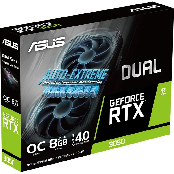 ASUS Dual GeForce RTX 3050 OC, DUAL-RTX3050-O8G, 8GB GDDR6, HDMI, 3x DP (90YV0HH0-M0NA00) – Bild 2