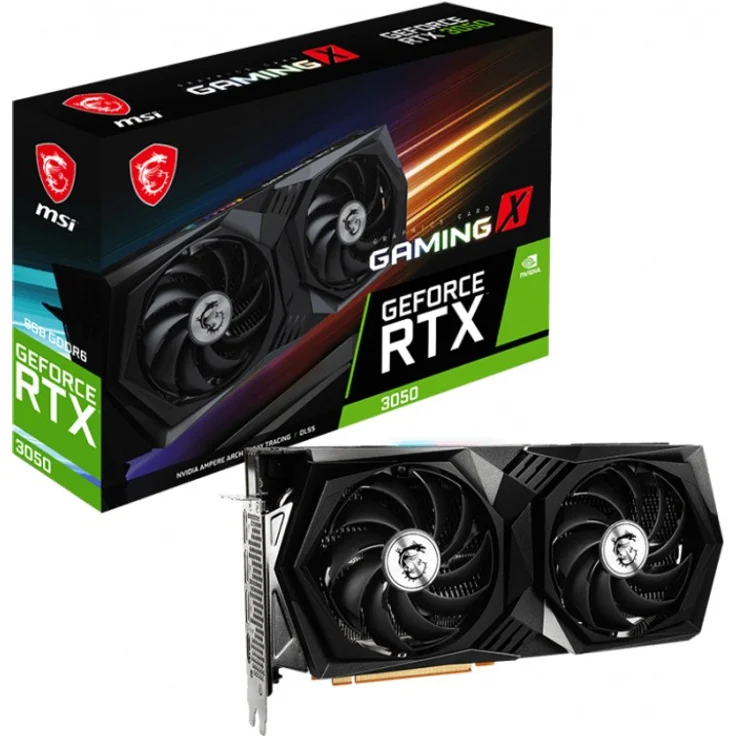 MSI GeForce RTX 3050 Gaming X 8G, 8GB GDDR6, HDMI, 3x DP (V397-421R) – Bild 1