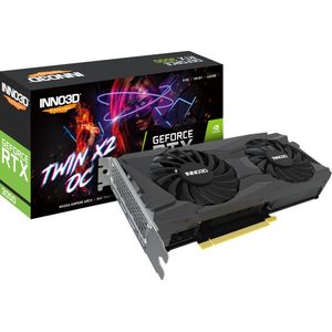 Bild für INNO3D GeForce RTX 3050 Twin X2 OC, 8GB GDDR6, HDMI, 3x DP (N30502-08D6X-11902130)