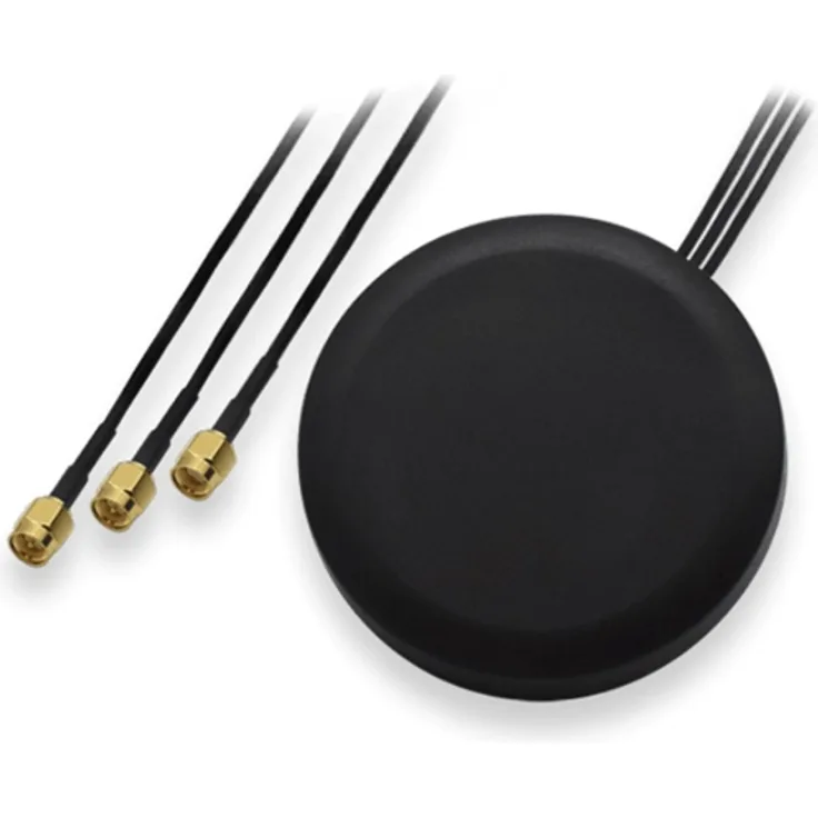 PR1KCS28 - Kombinierte SISO Mobilfunk/GNSS/WiFi Dach-Antenne mit SMA-Stecker