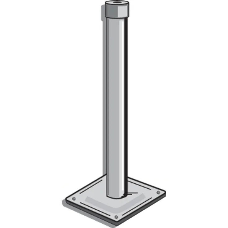 DH100N - Standfuß / Deckenhalter mit Rohr 50 mm