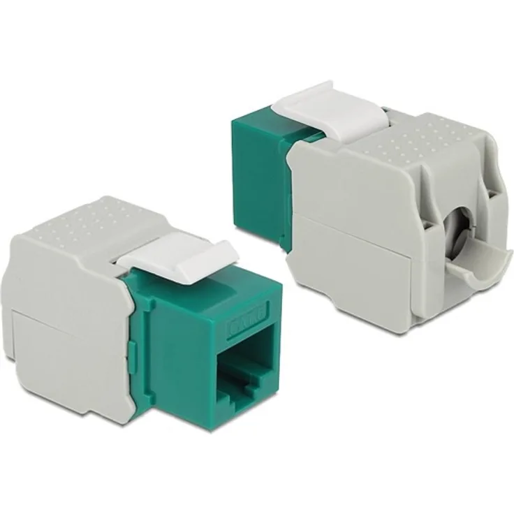 86349 - Keystone-Modul RJ45-Buchse > LSA Cat.6 UTP grün