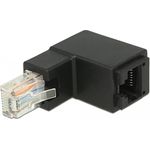 86424 - Adapter RJ45 Stecker oben gewinkelt zu RJ45 Buchse Cat.6 UTP