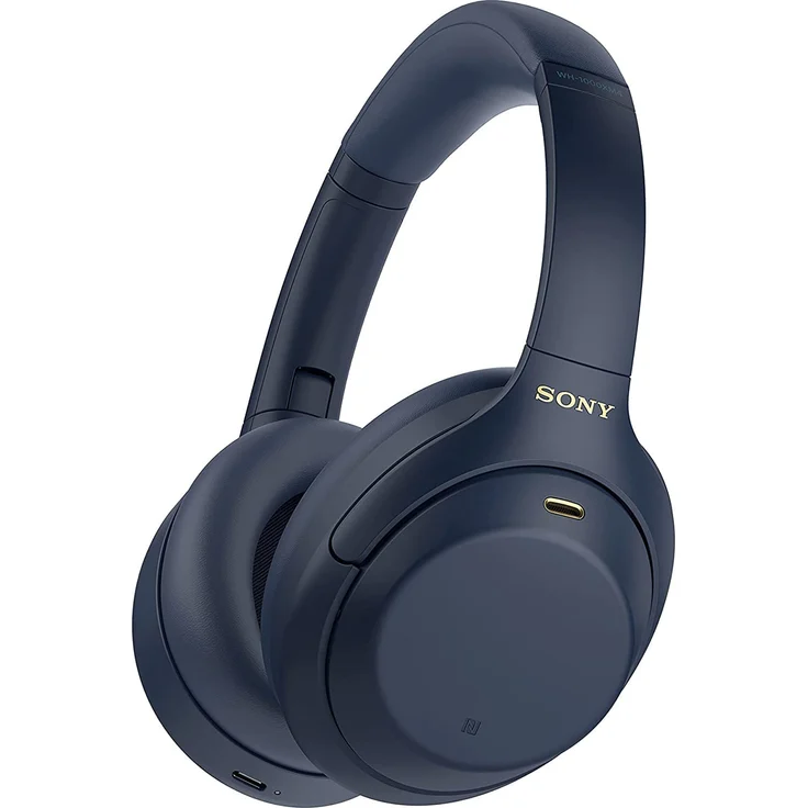 Sony WH-1000XM4 kabellose Bluetooth Noise Cancelling Kopfhörer (30h Akku, Touch Sensor, Schnellladefunktion, optimiert für Amazon Alexa, Headset mit Mikrofon) Blau – Bild 1