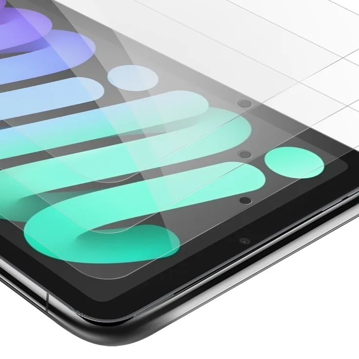 Cadorabo 3x Panzer Folie für Apple iPad MINI 6 (8.3 Zoll) in KRISTALL, klar - 3er Pack Gehärtetes (Tempered) Display-Schutzglas in 9H Härte mit 3D Touch Kompatibilität