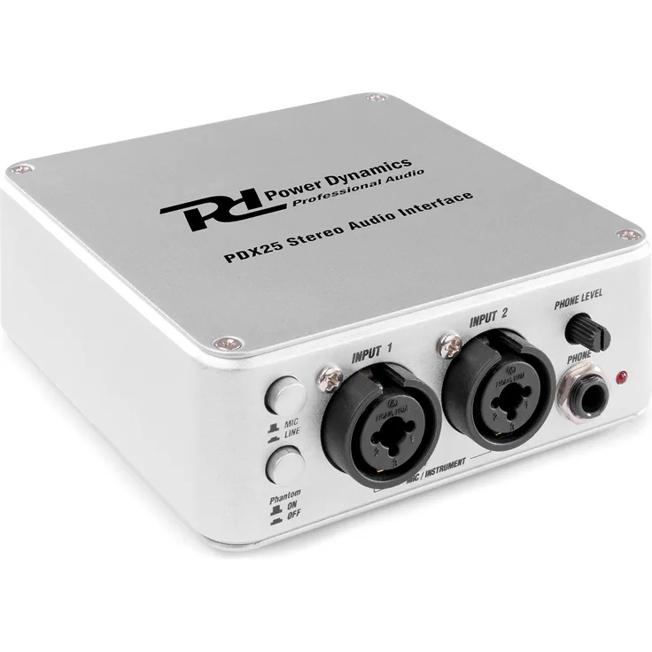 Power Dynamics PDX25 USB-Audio-Schnittstelle 2CH