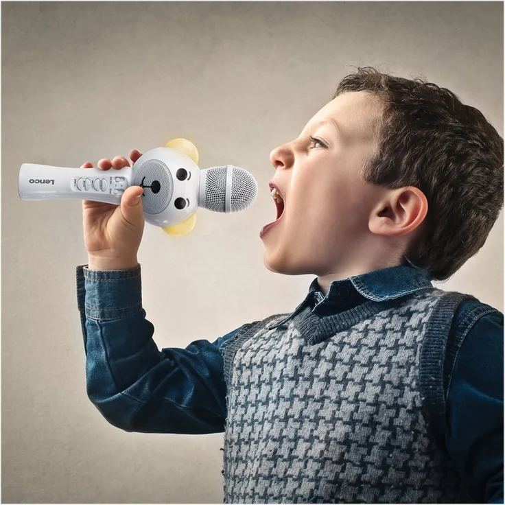 LENCO Karaoke mic. mit BT, USB, SD, Beleuchtung, Aux out – Bild 8