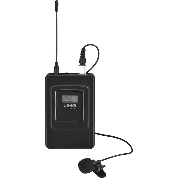 IMG STAGELINE TXS-606LT-2 Multi-Frequenz-Krawattenmikrofon-Sender, 672,000-691,975 MHz
