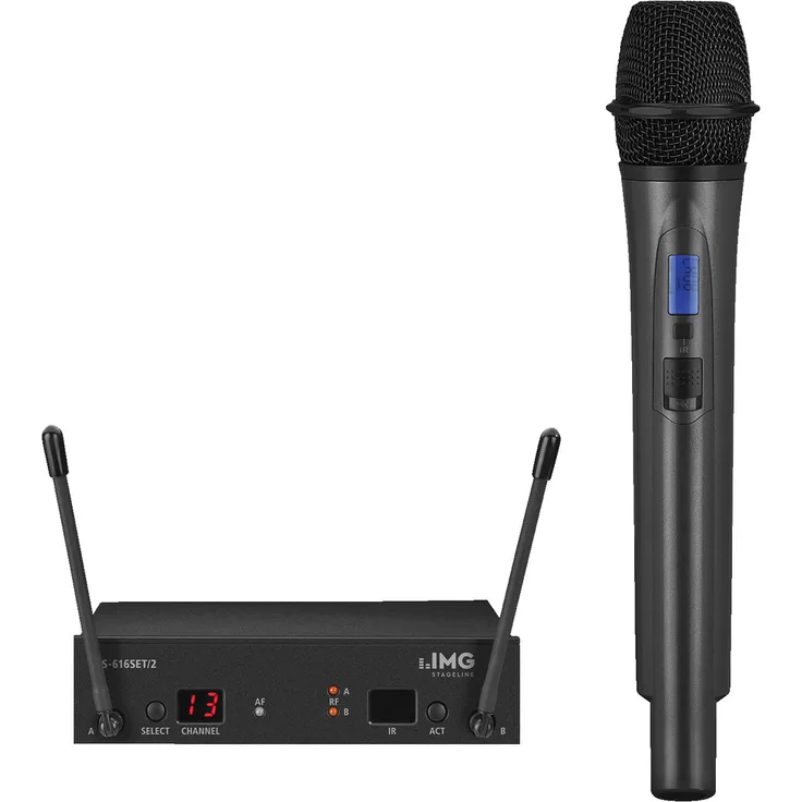 IMG STAGELINE TXS-616SET-2 Multi-Frequenz-Mikrofonsystem, 672,000-691,750 MHz