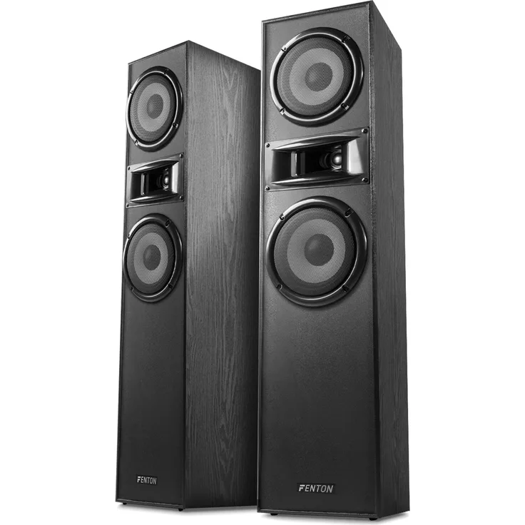 Fenton SHF700B Tower-Lautsprecher-Set 2x 6,5-'-' Schwarz