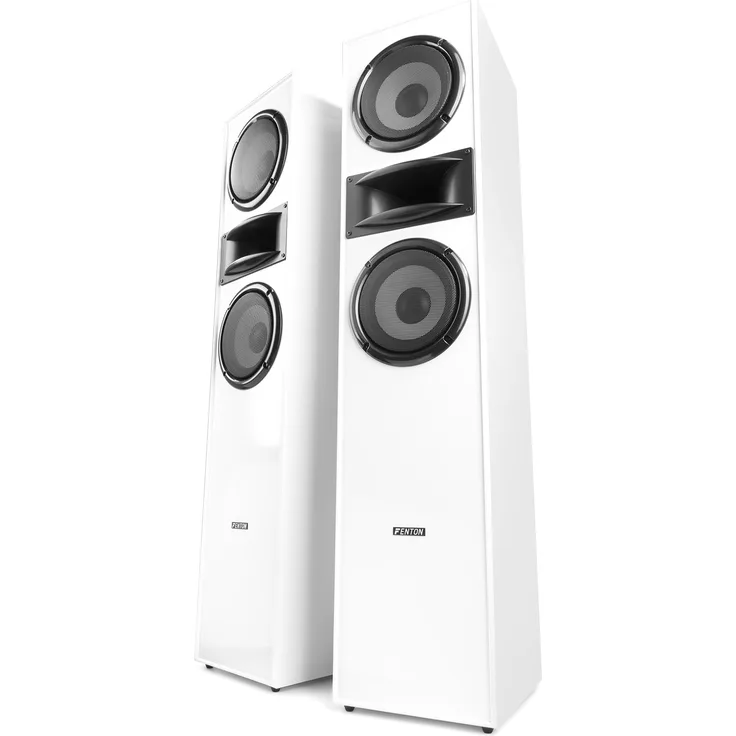 Fenton SHF700W Tower-Lautsprecher-Set 2x 6,5-'-' Weiß