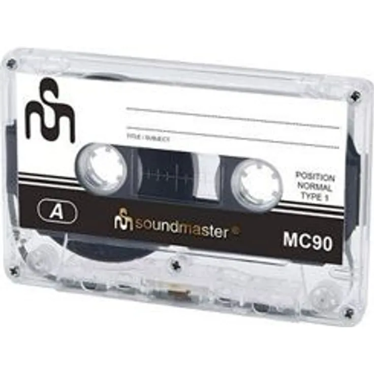 Soundmaster MC905P - Fünf Leerkassetten Kompaktkassette Audiokassetten (IEC1 90 Minuten Normal) 