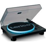 Lenco LS-50LED BK Plattenspieler USB-Recording, LED (Schwarz)