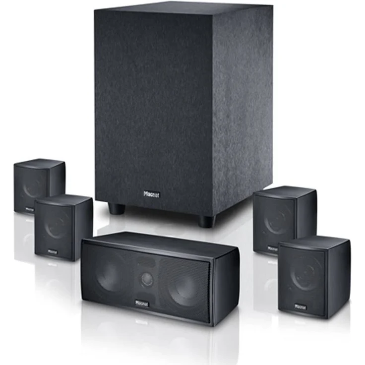 Magnat Cinema Star 5.1 Subwoofer-Satelliten-System schwarz – Bild 1