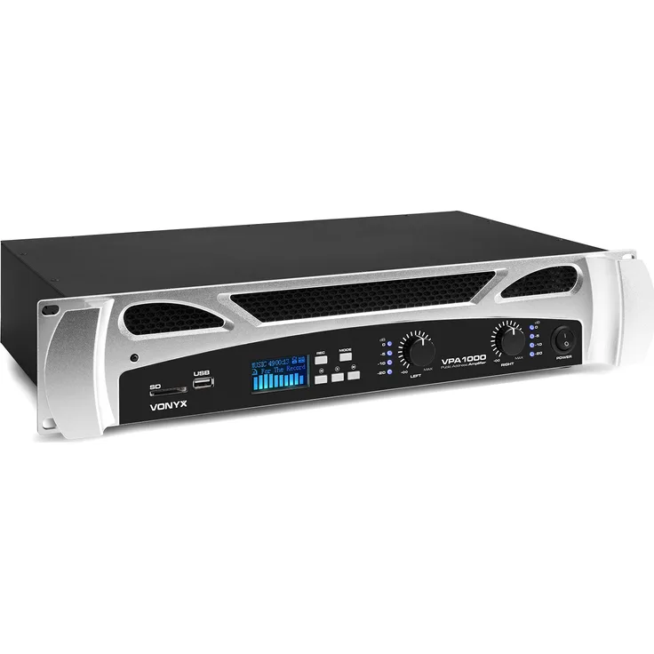 Vonyx VPA1000 PA-Verstärker 2x 500W Media Player mit BT