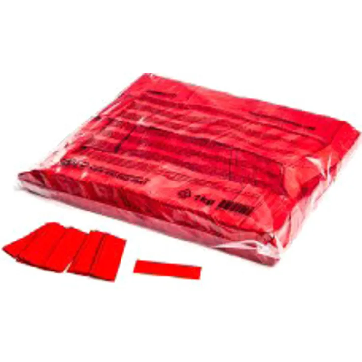 Magic FX Slowfall Konfetti Rechteckig 55x17mm - Rot 1kg
