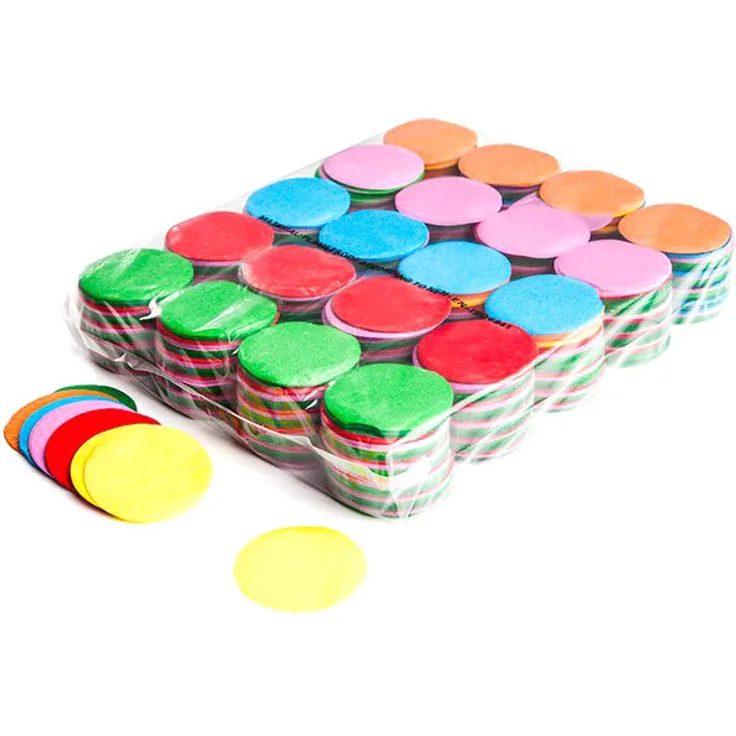 Magic FX Slowfall Konfetti Rund 55mm - Bunt 1kg