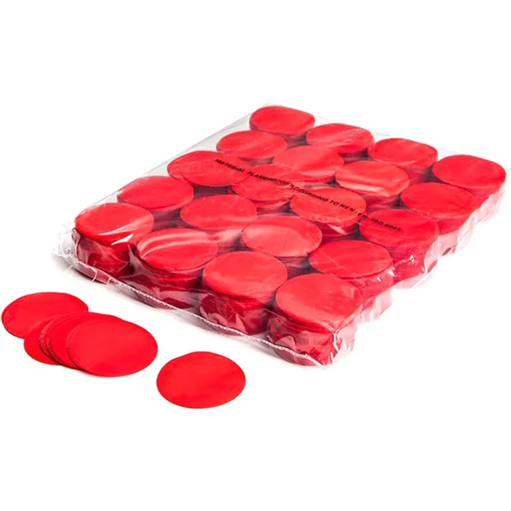 Magic FX Slowfall Konfetti Rund 55mm - Rot 1kg