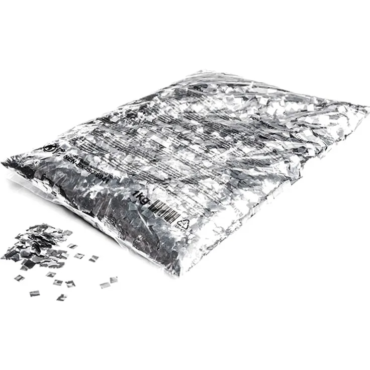 Magic FX Metallic Konfetti Regentropfen 6x6mm - Silber 1kg