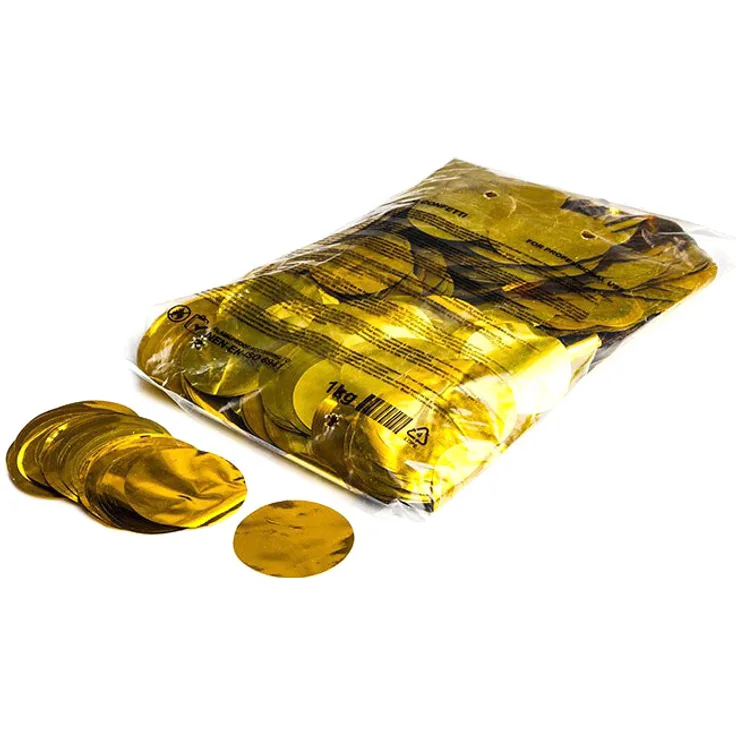 Magic FX Metallic Konfetti Rund 55mm - Gold1kg