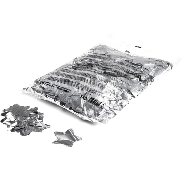 Magic FX Metallic Konfetti Sternförmig 55mm - Silber 1kg