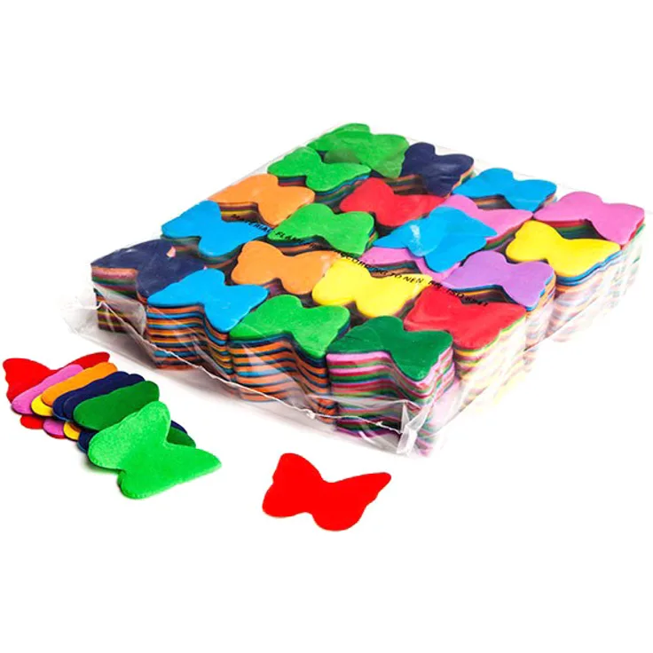 Magic FX Slowfall Konfetti Schmetterlinge 55mm - Bunt 1kg