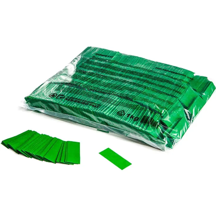 Magic FX Slowfall Konfetti Rechteckig 55x17mm - Dunkelgrün 1kg