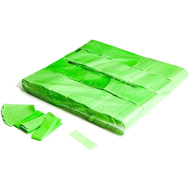 Magic FX Slowfall UV Konfetti 55x17mm - Fluo Grün 1kg