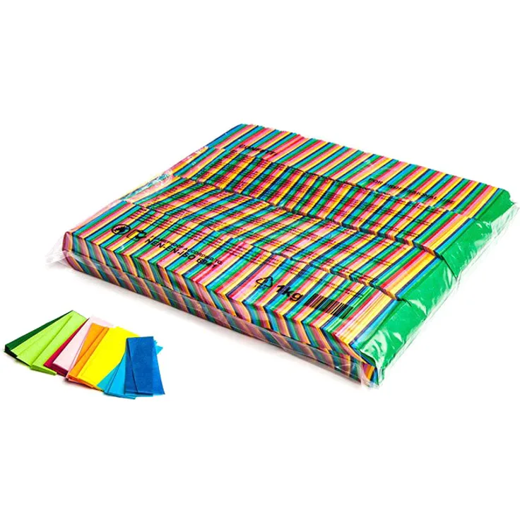 Magic FX Slowfall Konfetti Rechteckig 55x17mm - Bunt 1kg