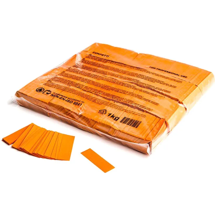 Magic FX Slowfall Konfetti Rechteckig 55x17mm - Orange 1kg