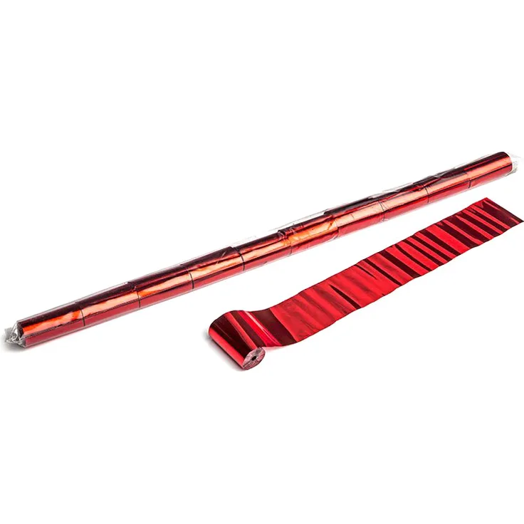 Magic FX Metallic Streamer 10m x 5cm - Rot