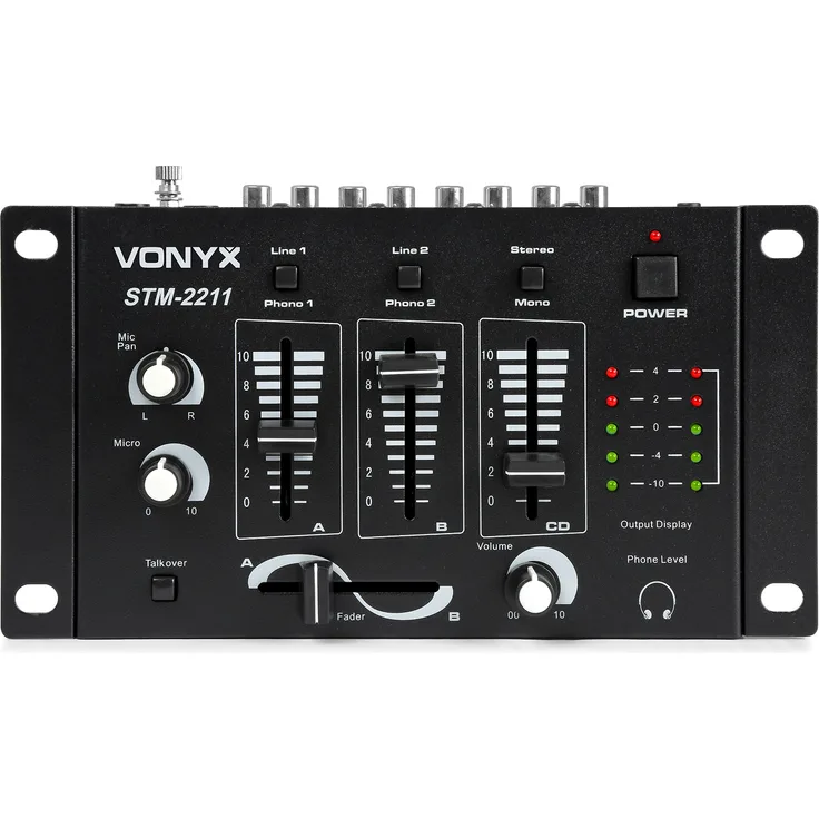 Vonyx STM-2211B 4-Kanal-Mischpult Schwarz
