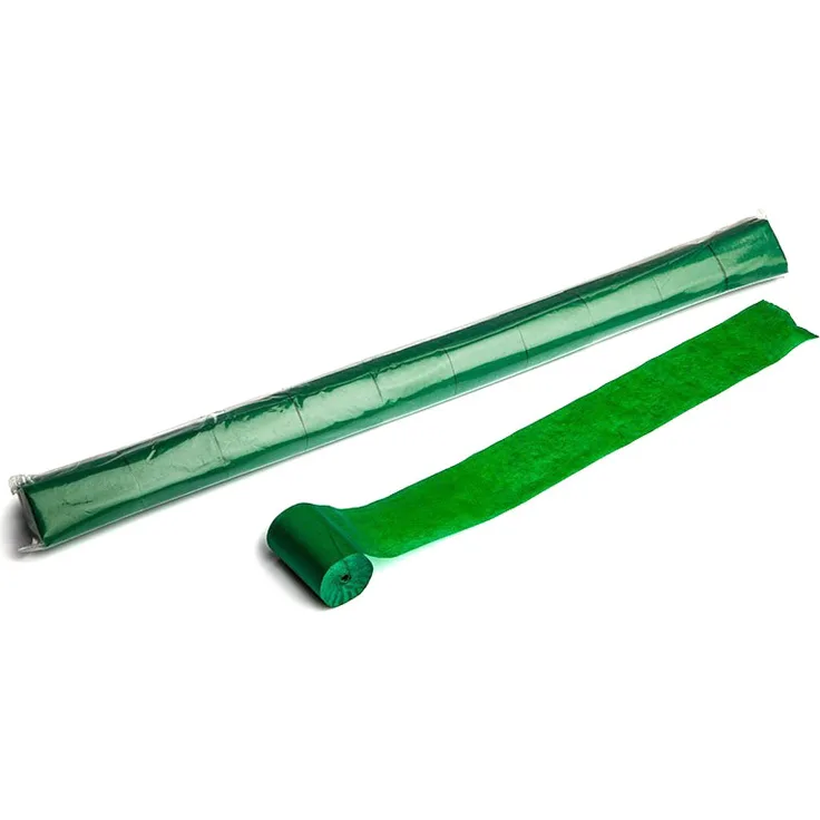 Magic FX Stadium Streamer 20m x 5cm - Dunkelgrün