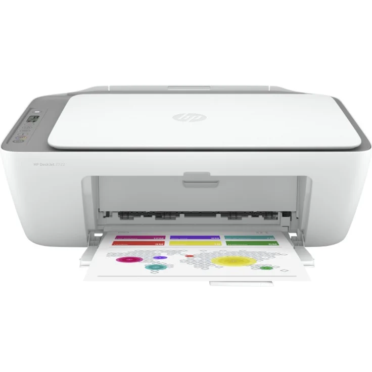 HP DeskJet 2722e Tintenstrahl-Multifunktionsdrucker Scanner Kopierer WLAN – Bild 1