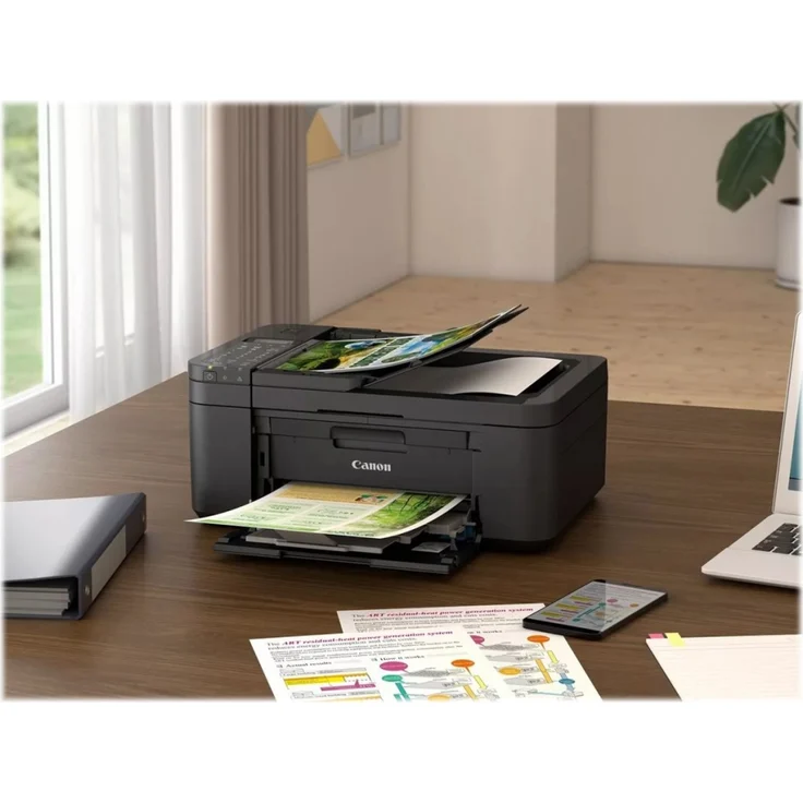 Canon TR4650 Schwarz Multifunktionsdrucker, Scanner, Kopierer, Drucker, Fax, 4800 x 1200 DPI, LCD, WLAN, USB, Apple AirPrint, PIXMA Cloud Link, ADF Duplexdruck (5072C006) – Bild 5