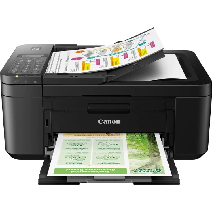 Canon TR4650 Schwarz Multifunktionsdrucker, Scanner, Kopierer, Drucker, Fax, 4800 x 1200 DPI, LCD, WLAN, USB, Apple AirPrint, PIXMA Cloud Link, ADF Duplexdruck (5072C006) – Bild 3
