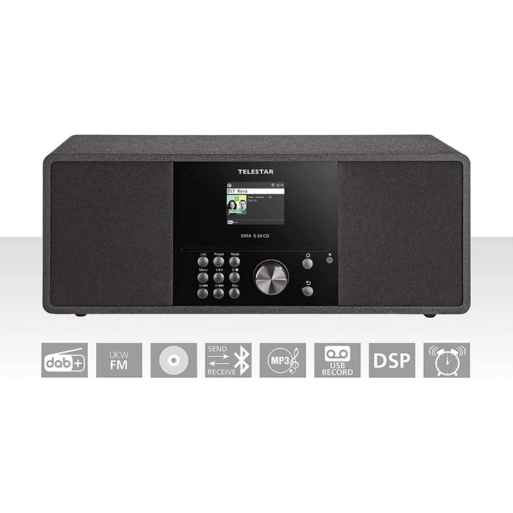 UNIVERSUM BB 500-20 Ghettoblaster UKW AUX, Bluetooth, CD, SD, UKW, USB Inkl. Fernbedienung, Stimmungslicht Schwarz – Bild 2