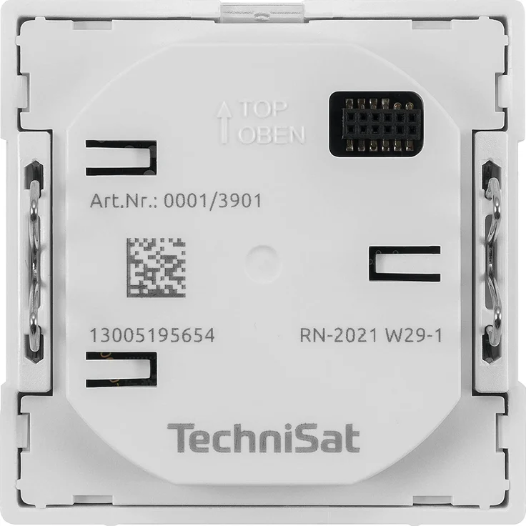 TechniSat DIGITRADIO UP 55 - DAB+ Unterputzradio für die flexible Montage (DAB, UKW, Bluetooth-Empfang, dimmbares OLED-Display, Weck- und Sleeptimer, 2 Watt, Made in Germany) Frontcover RAL 9016, weiß – Bild 7