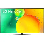 LG 86NANO769QA 217 cm (86 Zoll) NanoCell Smart TV (Ultra HD, HDR, Direct LED) HD-Triple-Tuner (Sat, Antenne, Kabel) Modelljahr 2022 Energieklasse G (DE-Modell)