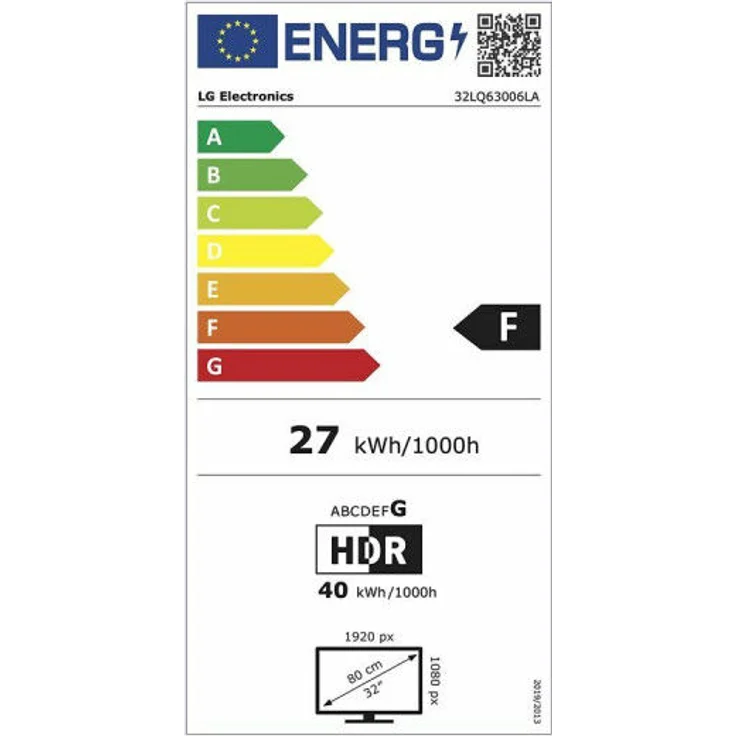 LG 32LQ63006LA 80 cm (32 Zoll) LED Smart TV (Full HD, HDR, Direct LED) HD-Triple-Tuner (Sat, Antenne, Kabel) Modelljahr 2022 Energieklasse F (DE-Modell) – Bild 13