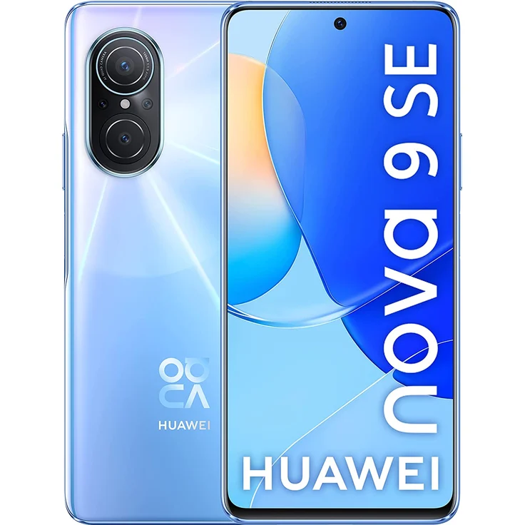 Huawei Nova 9 SE Smartphone LCD-Display, 128GB interner Speicher, 8GB RAM, Dual-SIM, Blue – Bild 1