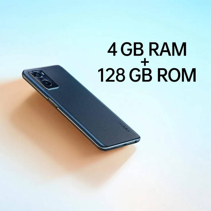Oppo A76 Smartphone IPS-Display, 128GB interner Speicher, 6GB RAM, Dual-SIM, Glowing Black – Bild 4