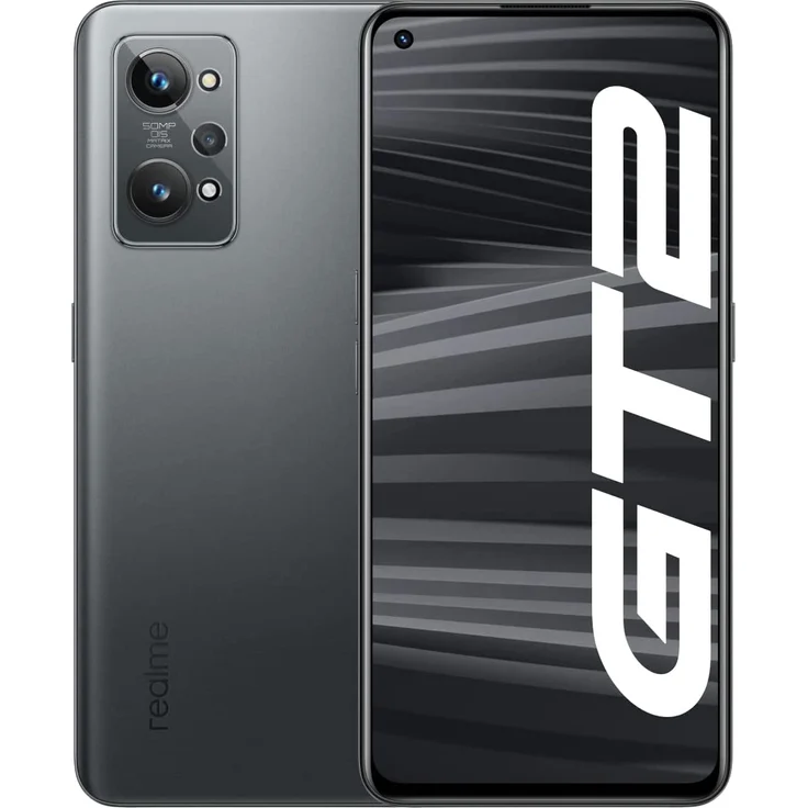 realme GT 2 5G Smartphone AMOLED-Display, 128GB interner Speicher, 8GB RAM, Dual-SIM, Steel Black – Bild 1