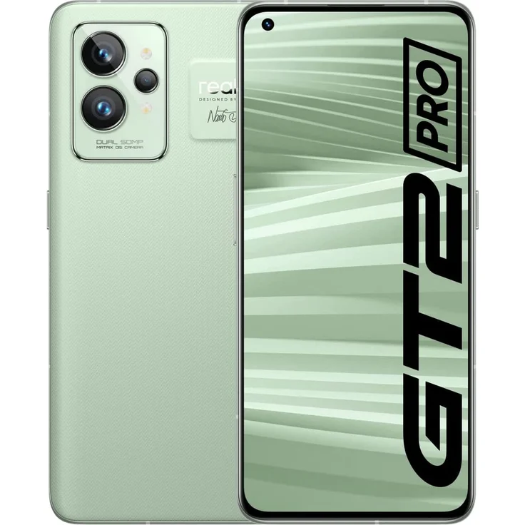 realme GT 2 Pro 5G Smartphone AMOLED-Display, 128GB interner Speicher, 8GB RAM, Dual-SIM, Paper Green – Bild 1