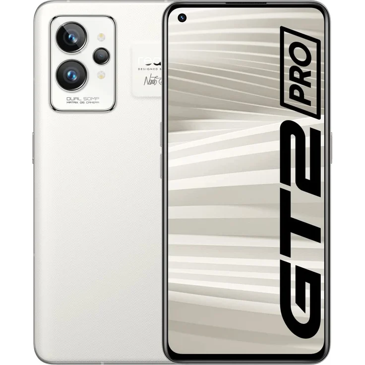 realme GT 2 Pro 5G Smartphone AMOLED-Display, 256GB interner Speicher, 12GB RAM, Dual-SIM, Paper White – Bild 1