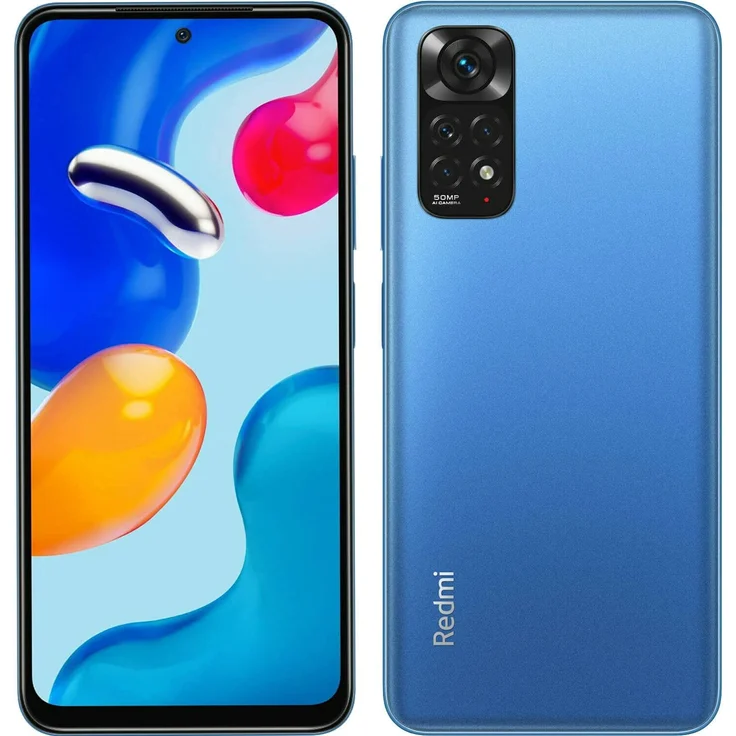 Xiaomi Redmi Note 11 Smartphone 16,33cm (6,43 Zoll) AMOLED-Display, 128GB interner Speicher, 6GB RAM, Dual-SIM, Twilight Blue – Bild 4